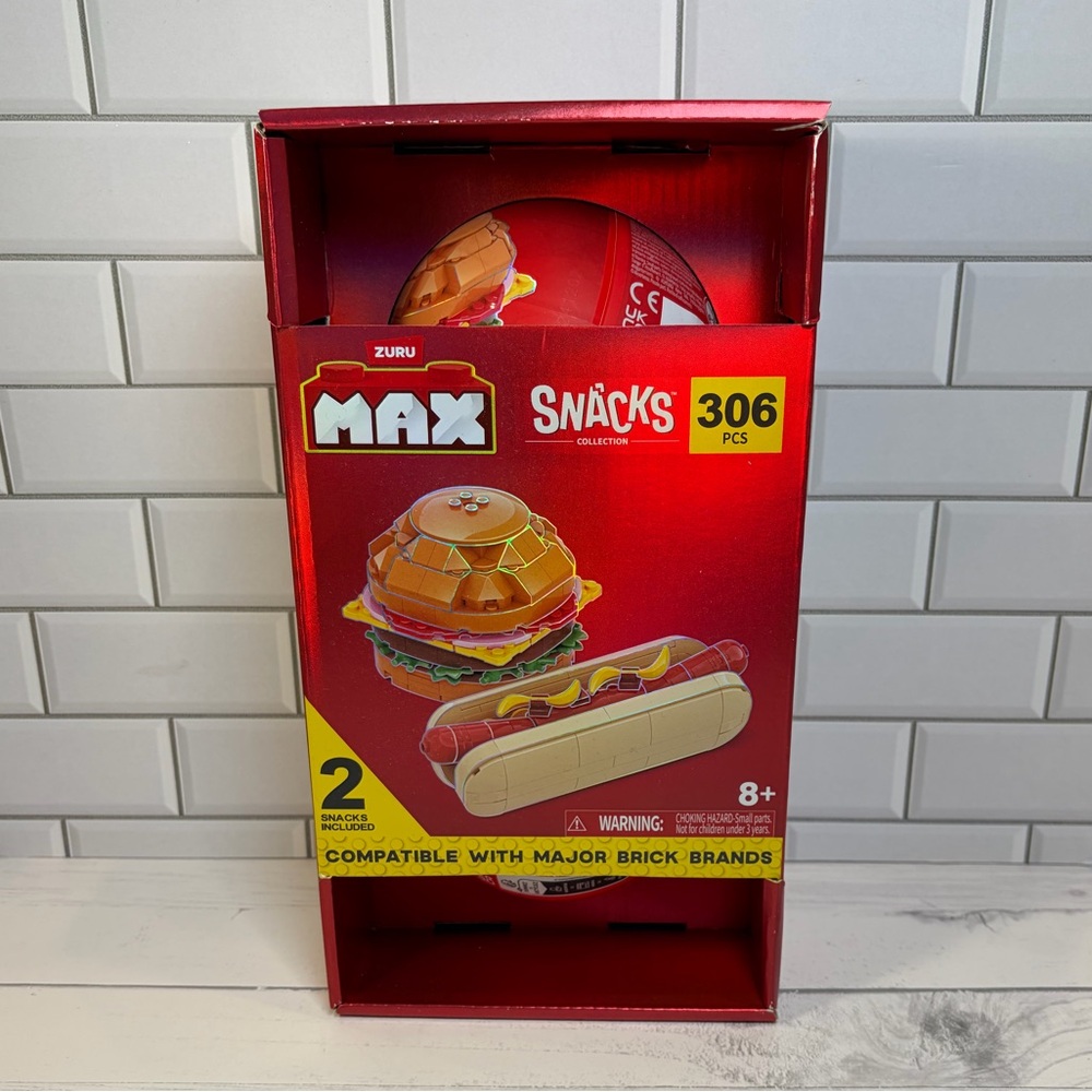 ZURU MAX Snacks Collection 306 PCS Compatible with Major Brick Brands